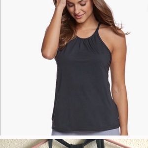 Prana Black Tank Top Halter Racerback Large